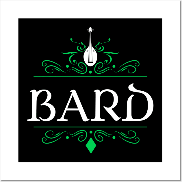 Bard Character Class RPG - Roleplaying Series Wall Art by pixeptional